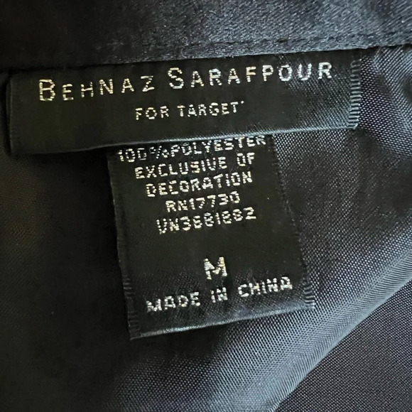 Behnaz Sarafpour for Target Black Satin Velvet Circle Skirt Size Medium - Picture 7 of 8